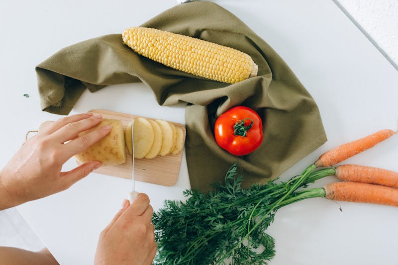 Costa Vida kitchen with fresh ingredients being prepared